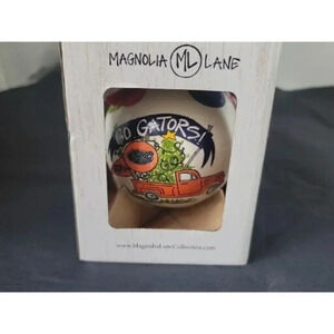Magnolia Lane ML Florida Gators Truck Glass Christmas Ornament